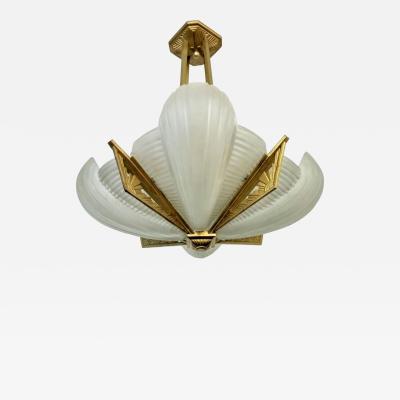 Atelier Petitot French Art Deco Chandelier by Atelier Petitot