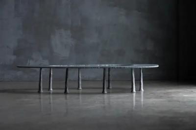 Atelier Serruys Resourcer Galva Elipse Coffee Table by Atelier Serruys Belgium 2024