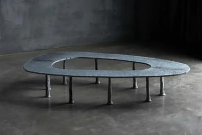 Atelier Serruys Resourcer Galva Elipse Coffee Table by Atelier Serruys Belgium 2024