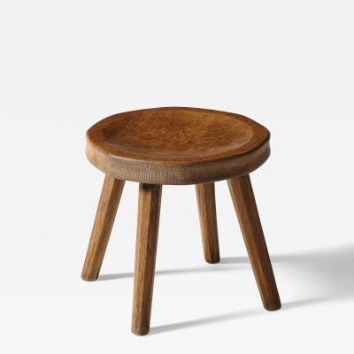 Atelier de Marolles Elm Stool by Atelier Marolles France c 1960