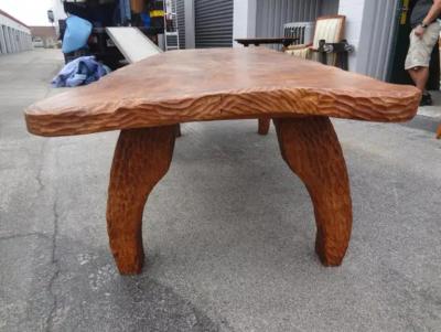 Atelier de Marolles French Brutalist Elm Dining Table Or Center Table By Atelier Marolles