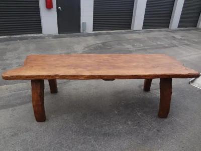 Atelier de Marolles French Brutalist Elm Dining Table Or Center Table By Atelier Marolles