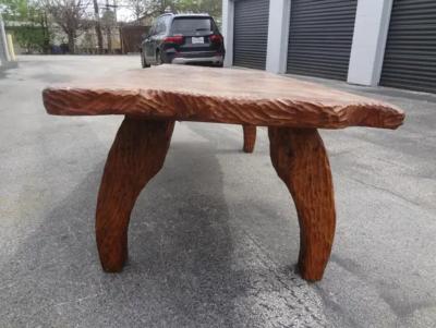 Atelier de Marolles French Brutalist Elm Dining Table Or Center Table By Atelier Marolles