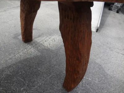 Atelier de Marolles French Brutalist Elm Dining Table Or Center Table By Atelier Marolles