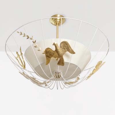 Atellje Lyktan HANS BERGSTROM PEGASUS PENDANT ATELLJE LYKTAN AHUS SWEDEN 1940S