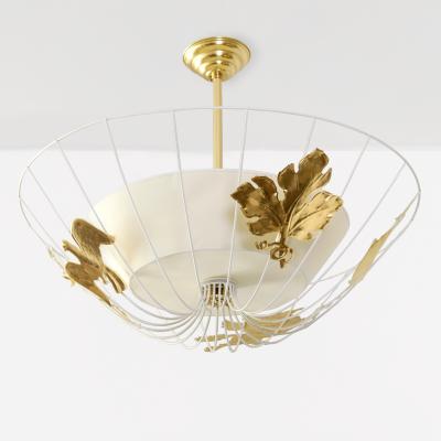 Atellje Lyktan HANS BERGSTROM PEGASUS PENDANT ATELLJE LYKTAN AHUS SWEDEN 1940S