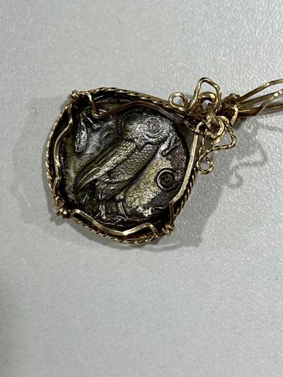 Athena and Owl Ancient Coin 450 BCE