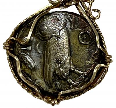 Athena and Owl Ancient Coin 450 BCE