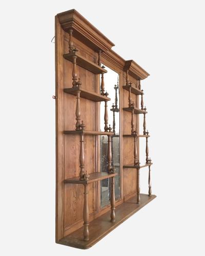 Attractive bar counter with its glasses shelf Namur Belgium circa 1920