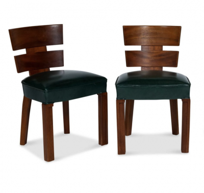 Auguste Vallin Auguste Vallin 1881 1967 Set of 8 Modernist Chairs