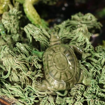 Augusto Baptista de Carvalho Palissy Majolica Frog Plate