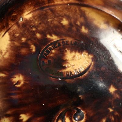 Augusto Baptista de Carvalho Palissy Majolica Frog Plate