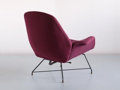 Augusto Bozzi Augusto Bozzi Lotus Adjustable Lounge Chair Saporiti Italy 1960s