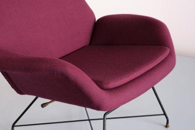Augusto Bozzi Augusto Bozzi Lotus Adjustable Lounge Chair Saporiti Italy 1960s