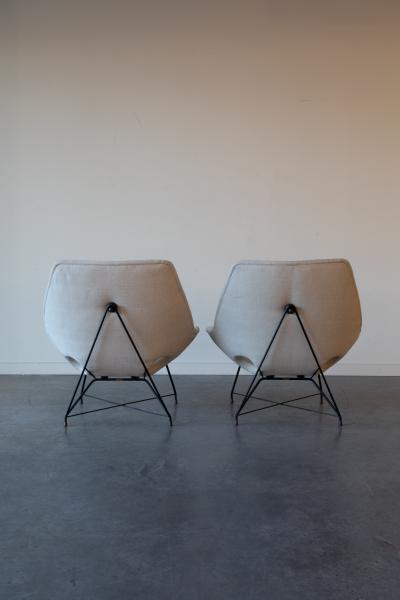 Augusto Bozzi Kosmos Lounge Chairs by Augusto Bozzi for Saporiti 1950