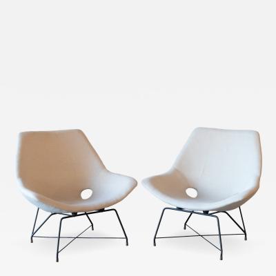 Augusto Bozzi Kosmos Lounge Chairs by Augusto Bozzi for Saporiti 1950