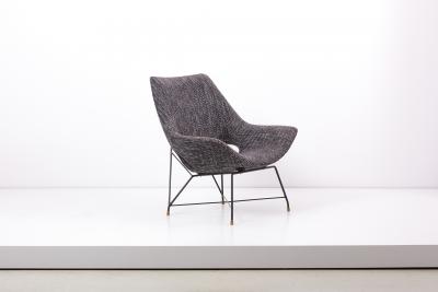 Augusto Bozzi Lounge Chair by Augusto Bozzi for Saporiti Italy 1950s