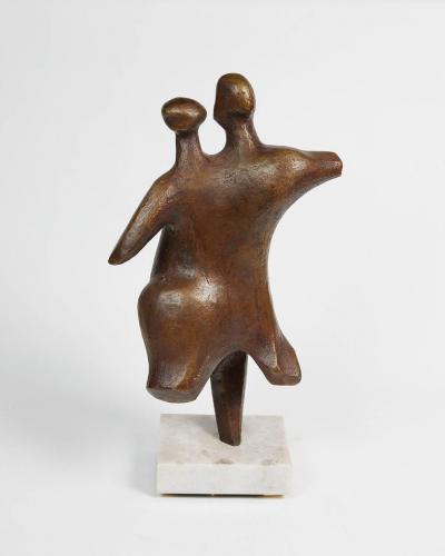 Augusto Escobedo FUSION BRONZE PATINATED SCULPTURE BY AUGUSTO ESCOBEDO