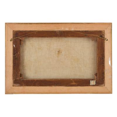 Augusto Lovatti Antique Italian Orientalist oil painting of a mosque in Cairo by Lovatti