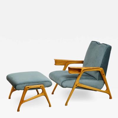 Augusto Romano ARMCHAIR OTTOMAN BY AUGUSTO ROMANO FOR CASSINA