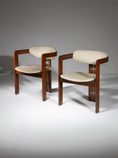 Augusto Savini Pair of Pamplona Armchairs by Savini for Pozzi