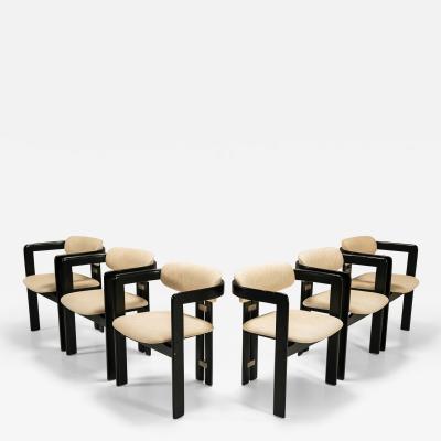 Augusto Savini Set of Six Pamplona Dining Chairs by Augusto Savini for Pozzi Italy 1965