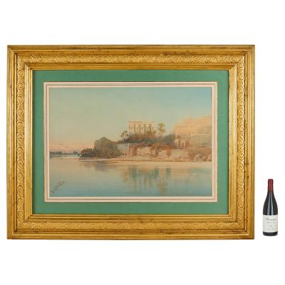 Augustus Osborne Lamplough Large pair of Orientalist watercolours by Augustus Osborne Lamplough