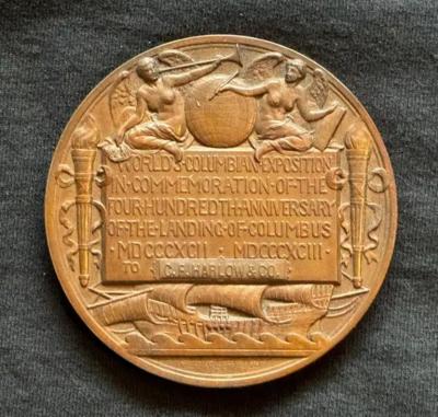 Augustus Saint Gaudens Worlds Columbian Exposition Commemorative Presentation Medal