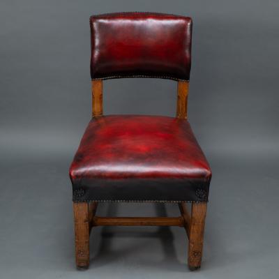 Augustus Welby Northmore Pugin AWN Pugin Pair of Gothic Revival Oak Dining Chairs for the Palace of Westminster