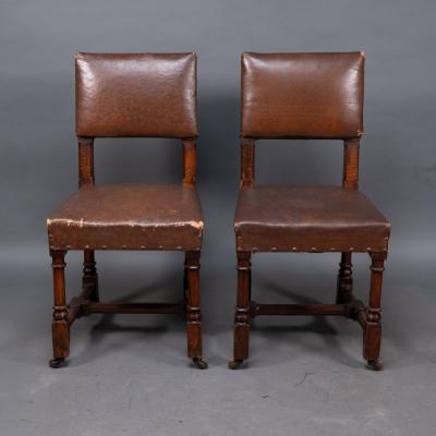 Augustus Welby Northmore Pugin AWN Pugin Six Gothic Revival Oak Dining Chairs Probably for the House of Lords