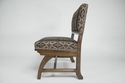 Augustus Welby Northmore Pugin E W Pugin attri A Gothic Revival oak duet chair with a wider than usual seat 