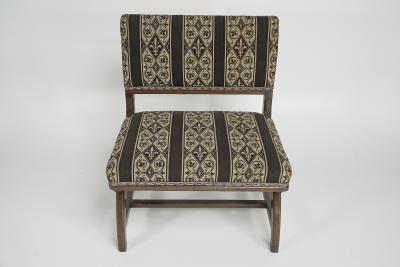 Augustus Welby Northmore Pugin E W Pugin attri A Gothic Revival oak duet chair with a wider than usual seat 