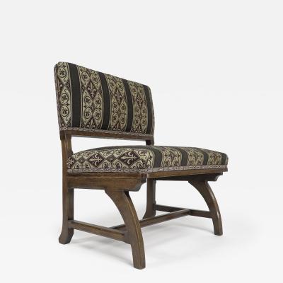Augustus Welby Northmore Pugin E W Pugin attri A Gothic Revival oak duet chair with a wider than usual seat 