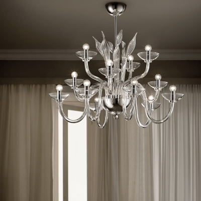 Aurora Murano Glass Light Fixtures