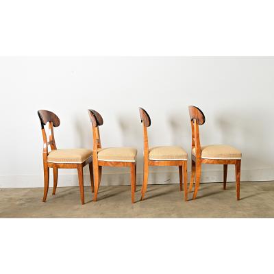 Austrian 19th Century Set of Four Biedermeier Chairs