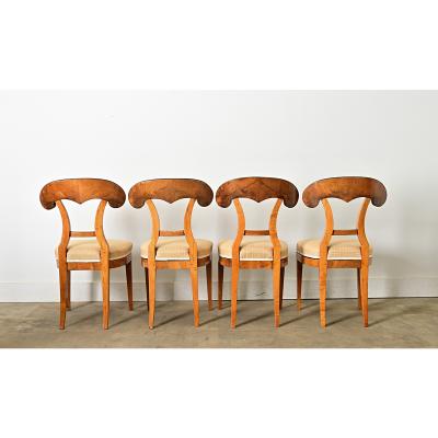 Austrian 19th Century Set of Four Biedermeier Chairs