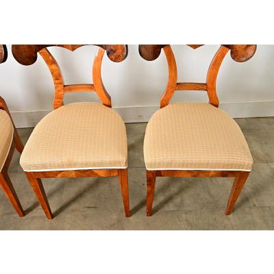 Austrian 19th Century Set of Four Biedermeier Chairs