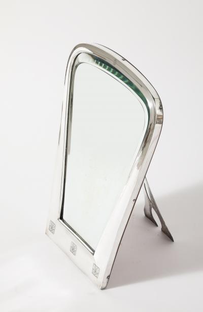 Austrian Art Deco Silver Toilette Mirror