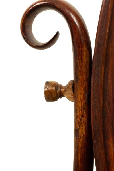 Austrian Bentwood Shaving Stand Dressing Mirror