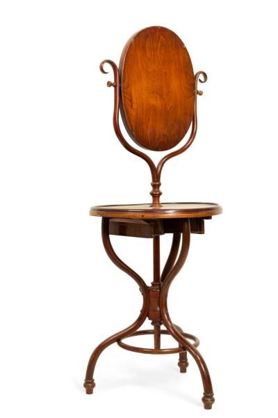 Austrian Bentwood Shaving Stand Dressing Mirror