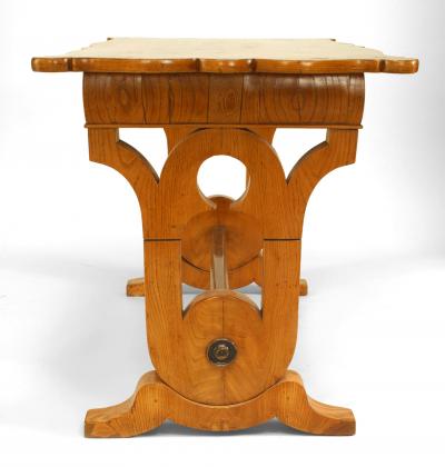 Austrian Biedermeier Ash and Fruitwood Table Desk
