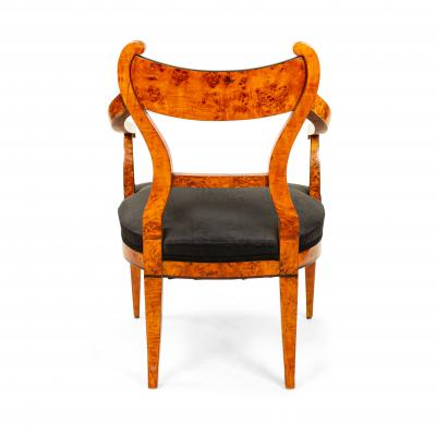 Austrian Biedermeier Birch Arm Chair