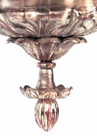 Austrian Biedermeier Gilt Carved Chandelier