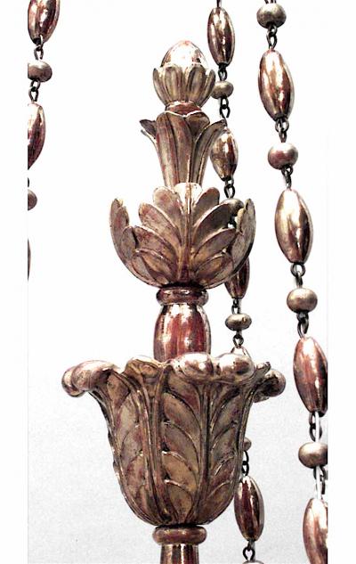 Austrian Biedermeier Gilt Carved Chandelier