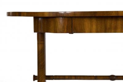 Austrian Biedermeier Inlaid Walnut Writing Table c 1825 45
