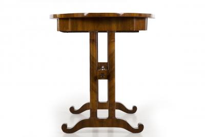 Austrian Biedermeier Inlaid Walnut Writing Table c 1825 45