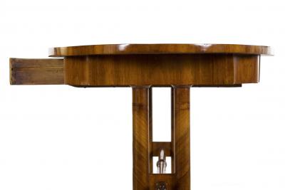 Austrian Biedermeier Inlaid Walnut Writing Table c 1825 45