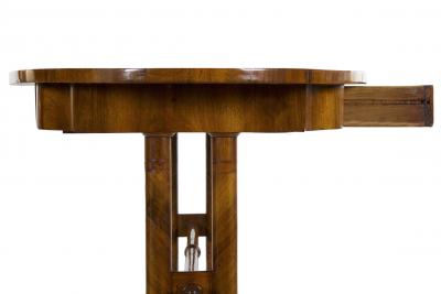 Austrian Biedermeier Inlaid Walnut Writing Table c 1825 45