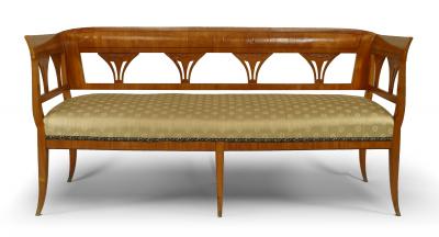Austrian Biedermeier Maple Settee