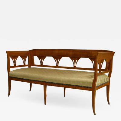 Austrian Biedermeier Maple Settee